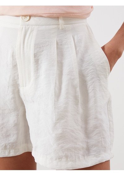 Lcw Vision Ekru Loose Fit Modal Karışımlı Kadın Şort