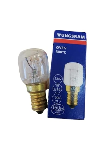 Tungsram Fırın Ampulü 25 W E14 Duylu 300 Dereceye Dayanıklı 000 Açık Krem