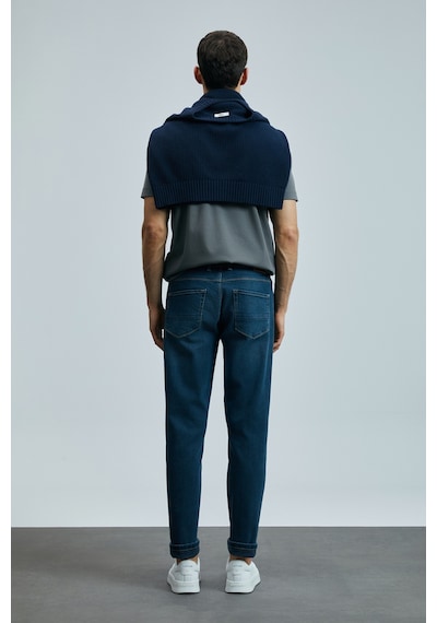 Lufian Eduard Smart Jean Erkek Pantolon Slim Fit Mavi Mavi 111200195100300 Mavi