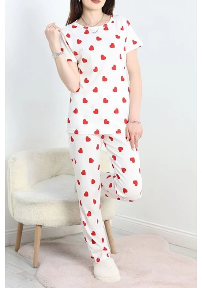 Seka Store Seka Alt Üst Aynı Pegasus Pijama Takımı Beyazkırmızı - 50419.1048. Çok Renkli Seka Store Seka Alt Üst Aynı Pegasus Pijama Takımı Beyazkırmızı - 50419.1048. Çok Renkli