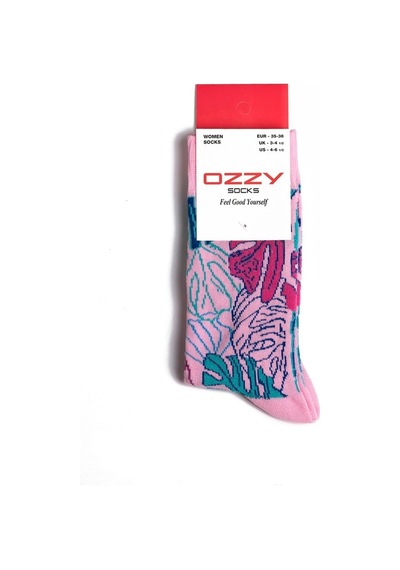 Ozzy Socks Çiçek Desenli Çorap (407226950) Çok Renkli
