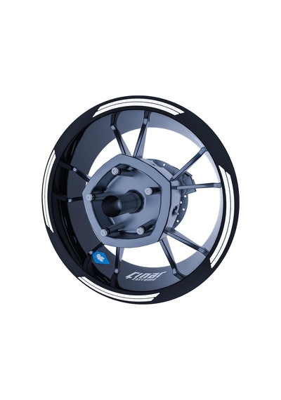 Floresan Beyaz Double Stripe Jant Şeridi Sticker Çınar Extreme