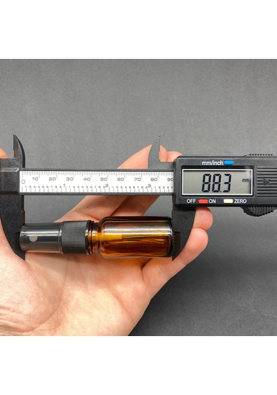 10 Ml Amber Cam Şişe Siyah Spreyli , 10cc Kahverengi Spreyli Boş Şişe X 6 Adet