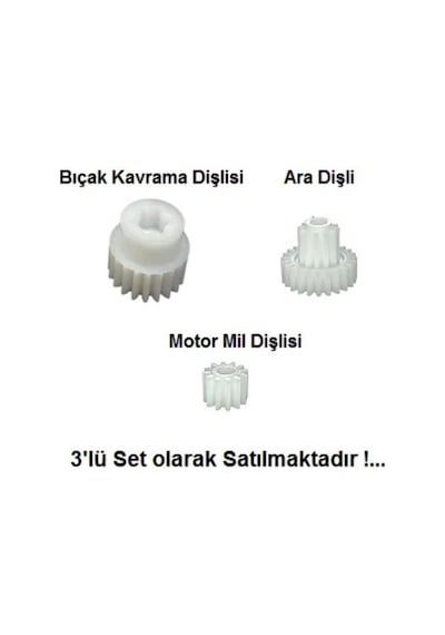 Vestel Uyumlu Tarçın Doğrayıcı Rondo Dişli Tamir Seti Takımı
