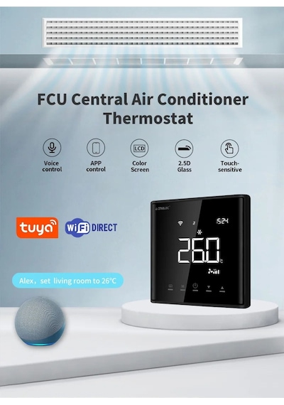 Vrf Ae-669k Wifi Tuya Destekli Ip30 Akıllı Klima Termostat Bağlantı Kiti