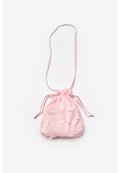 Le Mabelle Pembe Kelebek Aplikeli Kız Çocuk Çanta Pembe