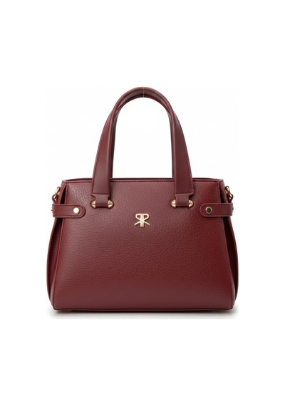Polo Of Colors Kadın Yumuşak Suni Deri Büyük Boy El Omuz Çantamız 30 23 Cm Bordo