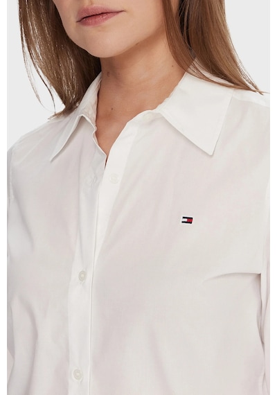 Tommy Hilfiger Bayan Gömlek Ww0ww47169 Ycf Beyaz Beyaz