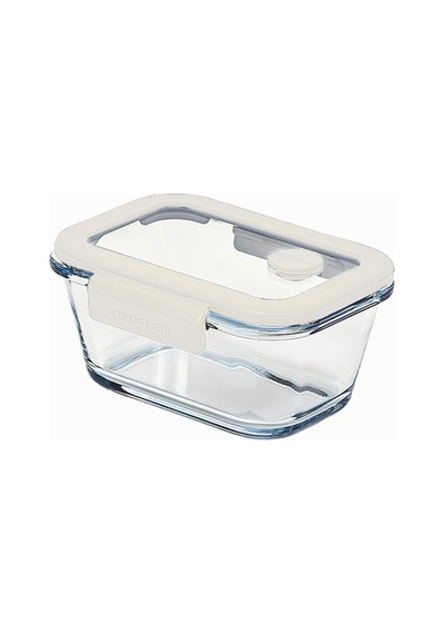 Glace Vakumlu Cam Saklama Kabı 460 Ml Bej