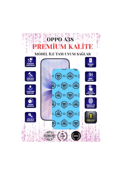 Oppo A38 Uyumlu Nano Esnek Ekran Koruyucu 9h+ Kırılmaz Flexible Nano