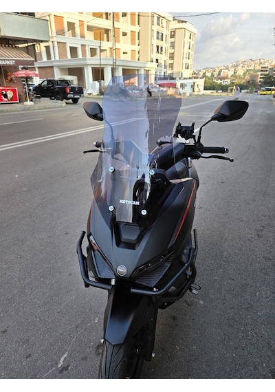 Motocam Rks Lince 125 Ön Cam 2021-2026 Model 55cm Füme Renkli 4mm Kısa