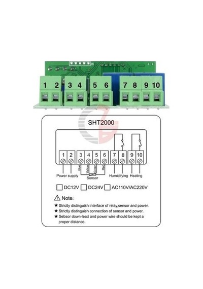 Isi ve Nem Kontrol Sht2000 Ac220V Led Dijital Ekran Isi ve Nem Kontrol Sht2000 Ac220V Led Dijital Ekran