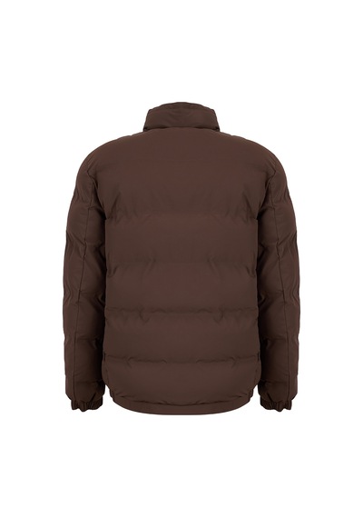Fabrika F6wm-mnt 2108 Kahve Erkek Dik Yaka Kapitone Slim Fit Mont