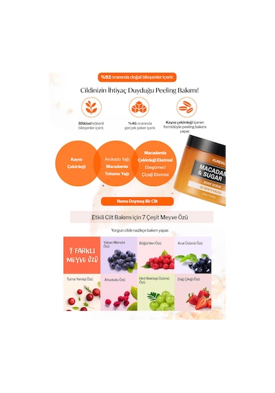 Kundal Macadamia & Sugar White Musk Body Scrub 550 G