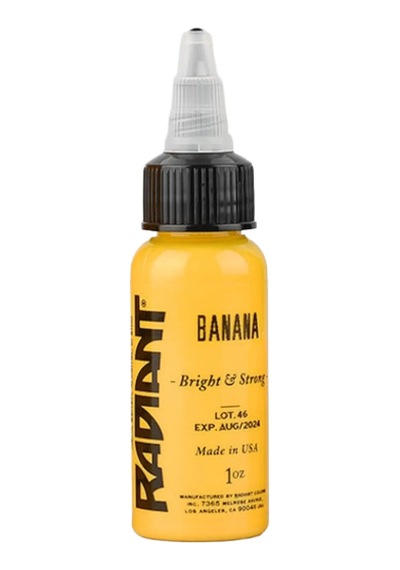 Banana Yellow Radiant Dövme Boyası 30ml Canlı Sarı Profesyonel Tattoo Ink