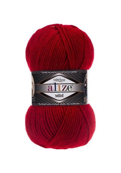Alize Süperlana Midi 56 Kırmızı