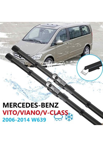 Mercedes Vito Viano W639 Ön Cam Silecek Süpürgesi Seti 2006-2014