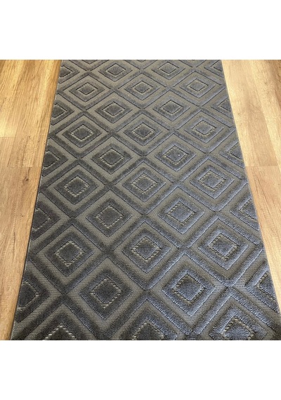 Hoom Rugs Design 1089 Antrasit Desensiz Yumuşak Dokulu İskandinav Halı Antrasit