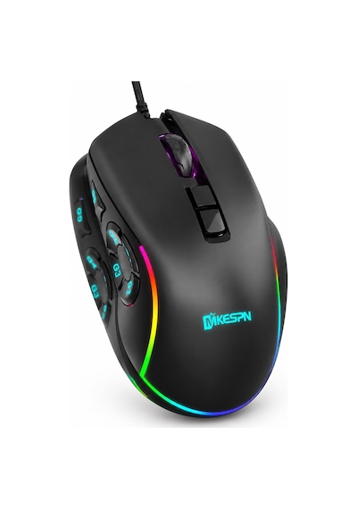 Büro Ev Ofis Bilgisayarı İçin 1000hz 12800dpı 10tuş Rgb Gaming Mouse