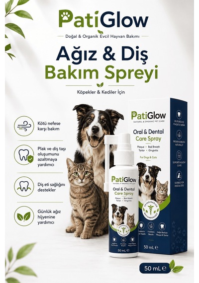 Patiglow Kedi Ve Köpek Ağız & Diş Bakım Spreyi