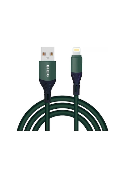 Imeng 6A Usba To Lightning Data Ve Hızlı Şarj Kablosu Ml60 Yeşil