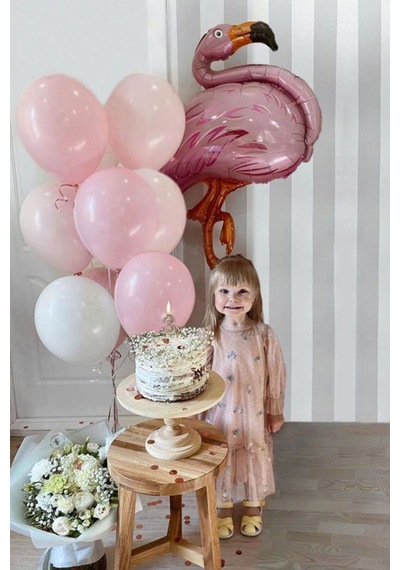 Pembe Flamingo Balon Set Pembe