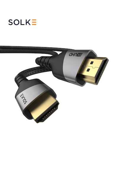 Solke Hdmı 2.1 Kablo 8k 60hz 4k 120hz 48gbps Ultra High Speed Örgülü Alüminyum 2 M