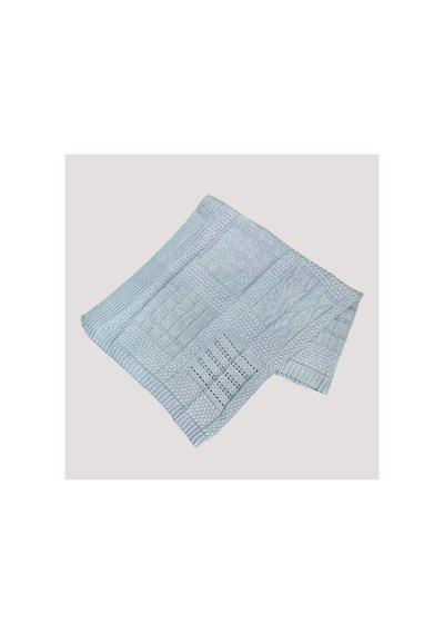 %100 Pamuk Triko Bebek Battaniyesi 80 95 Mavi