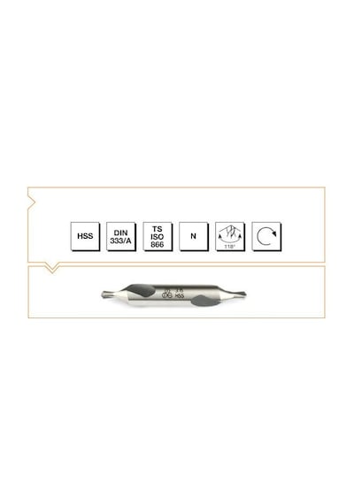 Makina Takım B00010010400 Hss Dın 333/A R Punta Matkabı 4 mm, 1