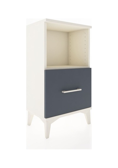 Arges Komodin Tek Raflı Tek Çekmeceli 44x30x80 Aytaşı-antrasit Aytaşı