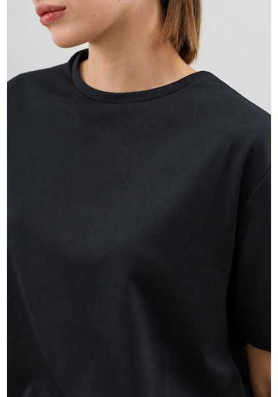 Antioch Dökümlü Kadın T-shirt Antrasit