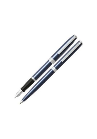 Sheaffer 9478 Sagarıs Dolma Tükenmez Set Mavi Krom Defter Hediyeli Çok Renkli
