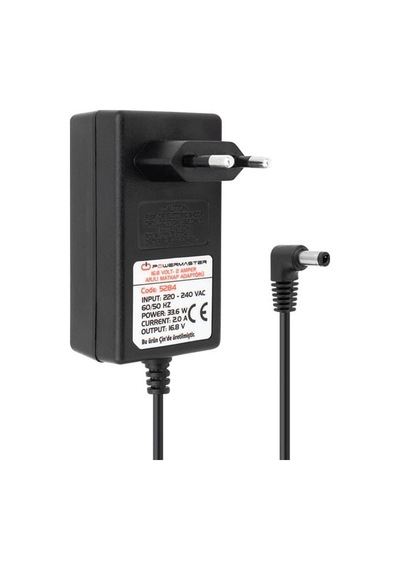 Pm-5284 16.8 Volt - 2 Amper 4s - 33.6 Watt 5.5 2.5 Mm L Uçlu Şarjlı Matkap Adaptörü