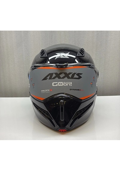 Axxıs Kask Fu409sv Ghostfıghter Sv Solıd A1 Parlak Siyah