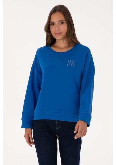 U.S. Polo Assn. Kadın Koyu Mavi Bisiklet Yaka Basic Sweatshırt 50313565-VR032
