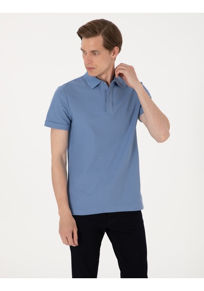 Pierre Cardin Erkek Mavi Tişört Basic 50306154-vr036 Mavi