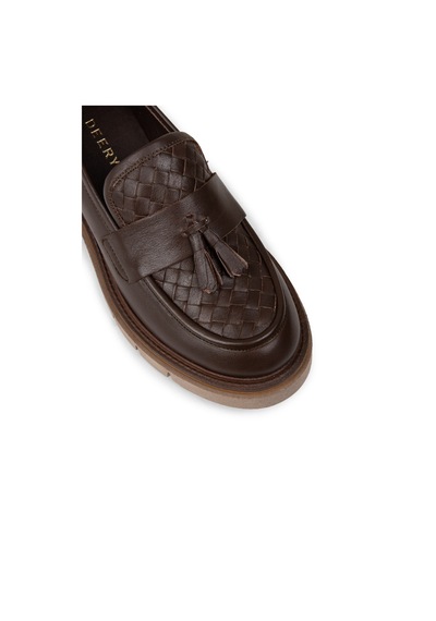 Deery Kadın Hakiki Deri Kahverengi Püsküllü Loafer - F2267zkhve01 Kahverengi