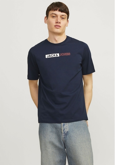 Jack & Jones JJECORP LOGO TEE PLAY Erkek  Lacivert Tişört