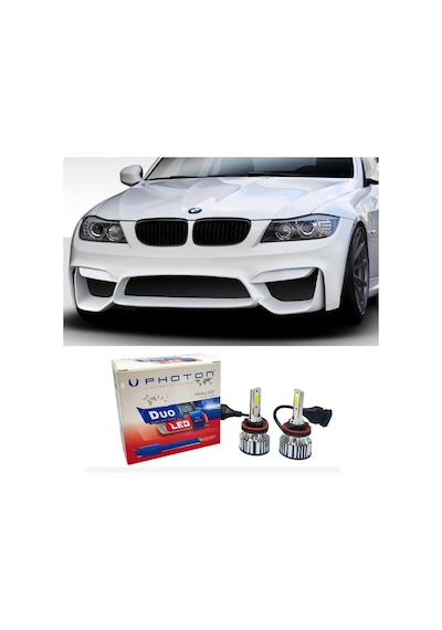 Bmw E90 Led Xenon Uzun Far Ampulü H7 Duo Yeni Seri Beyaz