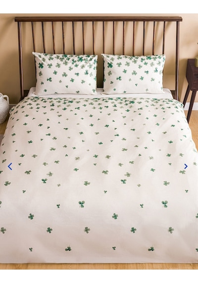 Lcw Waikiki Home Çift Kişilik Nevresim Seti Yonca Desenli