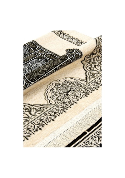 Kabe Desenli Ultra Plus Krem Şönil Seccade 16