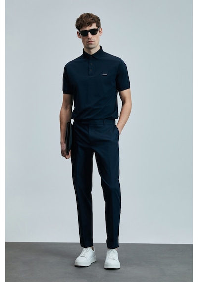 Lufian Samuel Smart Erkek Chino Pantolon Slim Fit Lacivert Lacivert 111190343100200 Lacivert