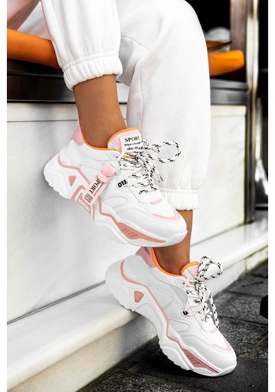 Dark Seer Ds.pmd239k2051 Sneaker Günlük Spor Ayakkabı 2025 Kadın Beyaz-pudra
