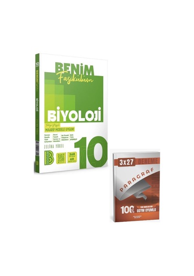 Benimhocam 2027 10. Sınıf Biyoloji Maarif Model Benim Fasikülüm+ Anla Kazan Paragraf