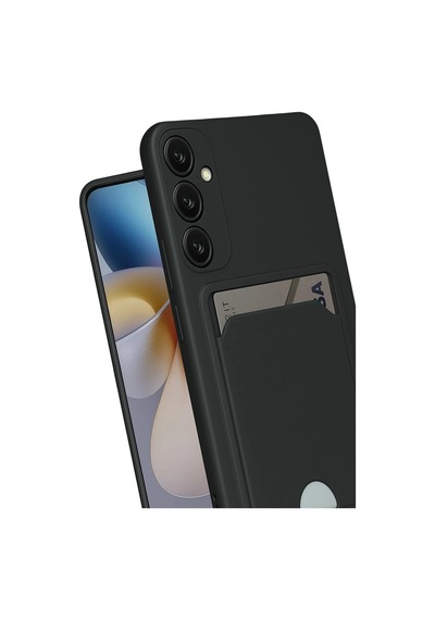Samsung Samsung Galaxy Uyumlu S24 Fe Kılıf Kelvin Kartvizitli Silikon - Siyah Çokrenkli 11147012
