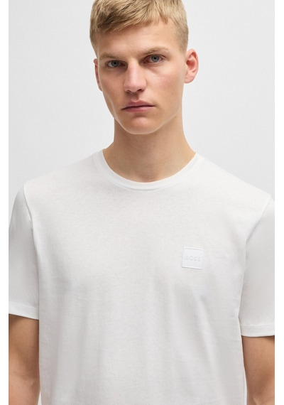 Hugo Boss Erkek T-shırt 50508584-100 50508584-100 Beyaz Beyaz