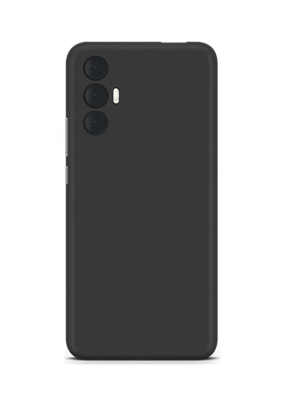 Tecno Spark 8 Pro Kılıf Kamera Korumalı Silikon Rubber Arka Kapak Siyah