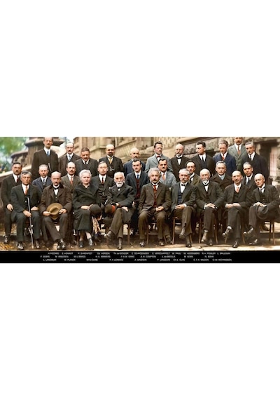 512 Store Solvay Konferansı Poster 33x48 Cm, 324235234234234242