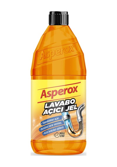 Asperox Lavabo Açıcı Jel 1 Lt 4 Lü