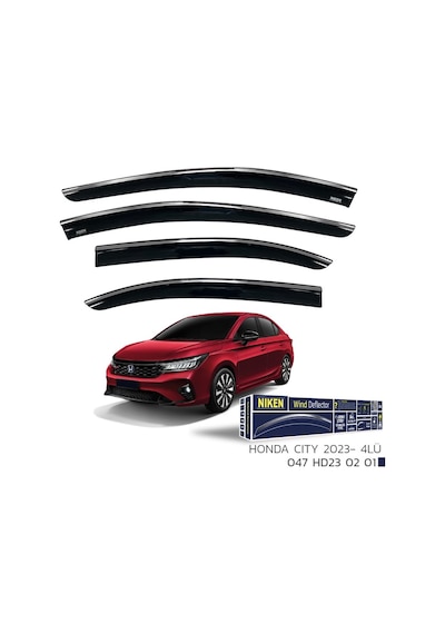 Honda City Niken Kromlu Cam Rüzgarlığı 4lü 2023 ve üstü